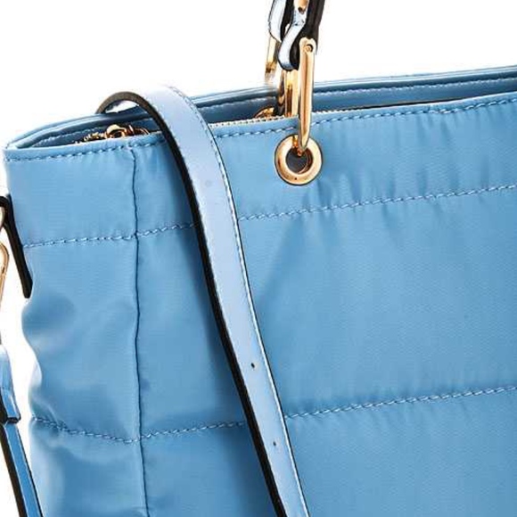 ISABELLE HANDBAGS VEGAN QUILTED NYLON TOTE - Picture 8 of 10